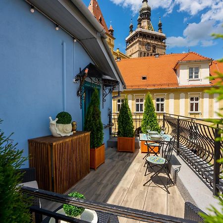 Апартаменты Blue House Citadel Сигишоара Экстерьер фото