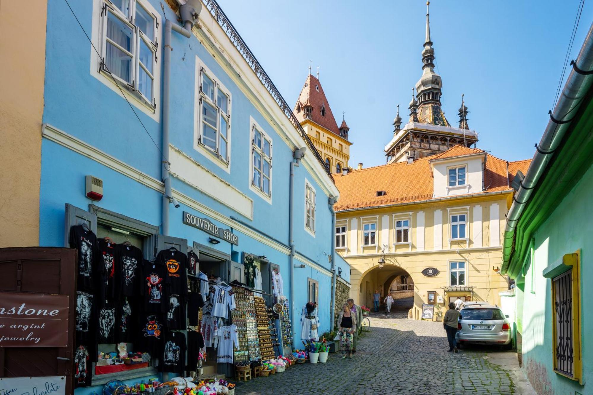 Апартаменты Blue House Citadel Сигишоара Экстерьер фото
